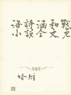 洛诗涵和战寒爵小说全文免费阅读正版笔趣阁