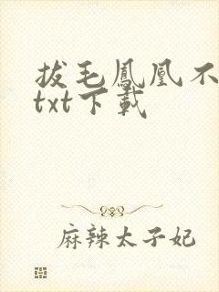 拔毛凤凰不如鸡txt下载