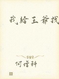 我给王爷找小三