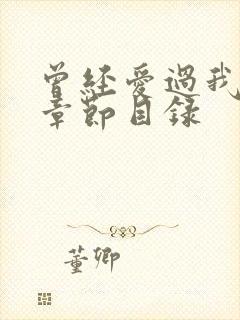 曾经爱过我刘念章节目录