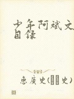 少年阿斌文说读目录