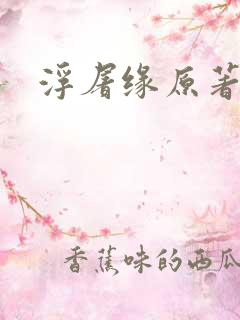 浮屠缘原著小说