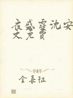 夜盛霆沈安然全文免费