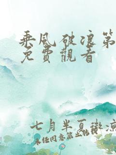 乘风破浪第五季免费观看