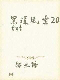 黑道风云20年 txt