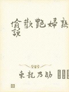 偷欢艳妇熟女小说