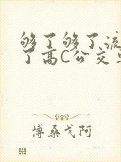 够了够了流出来了高C公交车