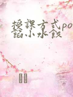授课方式po肉馅小水饺