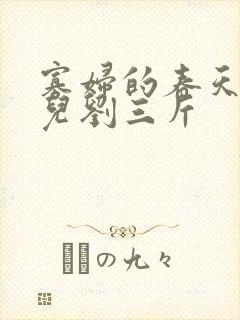 寡妇的春天白花儿刘三斤