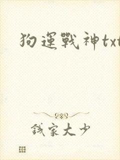 狗运战神txt