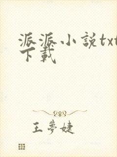 派派小说txt下载