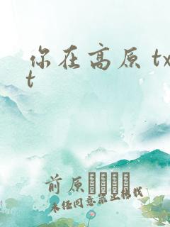 你在高原 txt