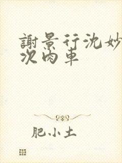 谢景行沈妙第一次肉车