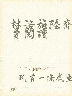 林洛施陆齐铭免费阅读