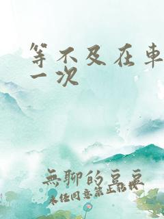 等不及在车里做一次