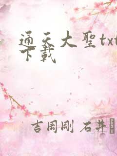 通天大圣txt下载