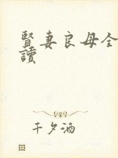 贤妻良母全文阅读