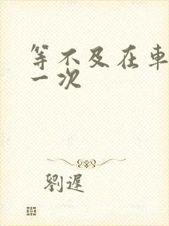 等不及在车里做一次