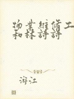 物业维修工老王和林诗诗