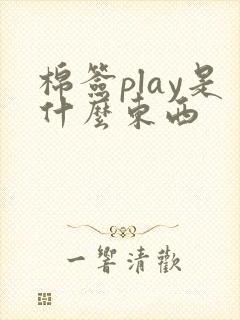 棉签play是什么东西