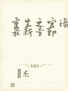 重生之官场风流最新章节