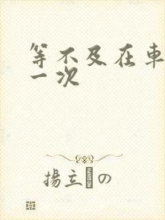 等不及在车里做一次