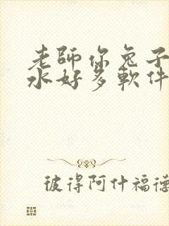 老师你兔子好软水好多软件