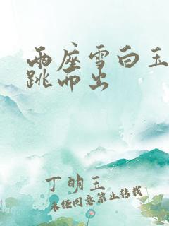 两座雪白玉峰弹跳而出