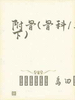 附骨(骨科/年下)