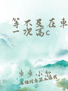 等不及在车里做一次高c