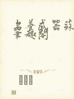 名养成器苏沫沫笔趣阁