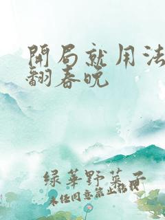 开局就用法术秀翻春晚