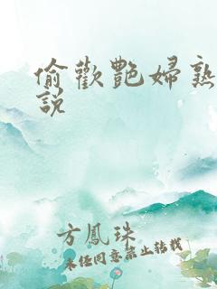 偷欢艳妇熟女小说