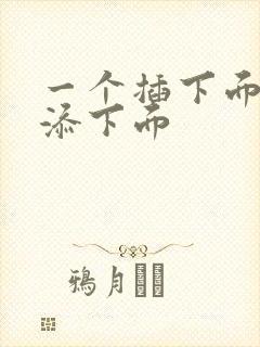 一个插下面一个添下面