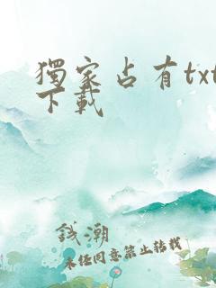 独家占有txt下载