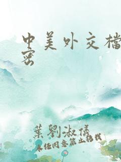 中美外交档案解密