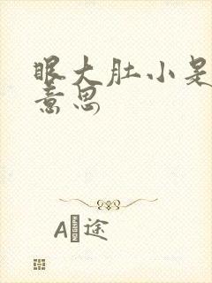 眼大肚小是什么意思