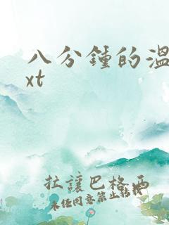 八分钟的温暖txt