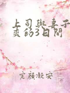 上司与妻子干到爽的3日间