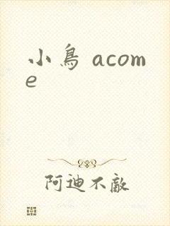 小鸟 acome