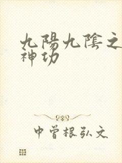九阳九阴之阴阳神功