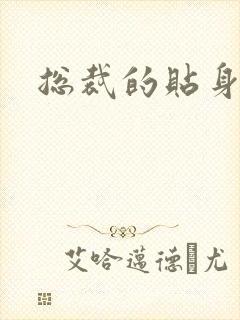 总裁的贴身冷秘