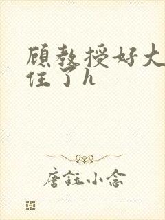 顾教授好大含不住了h