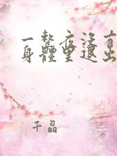 一整夜没有从你身体里退出来