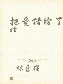 把爱错给了你txt