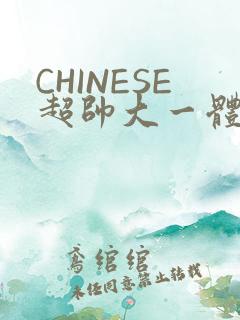 CHINESE超帅大一体育系精牛