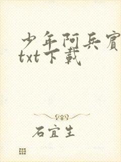少年阿兵宾小说txt下载