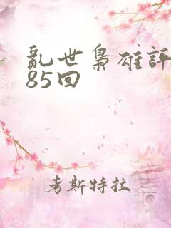 乱世枭雄评书485回