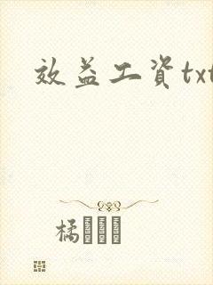 效益工资txt