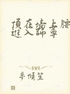 顶在墙上腰一沉进入师尊